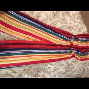 Strapless, Multi Color, Satin Jumper